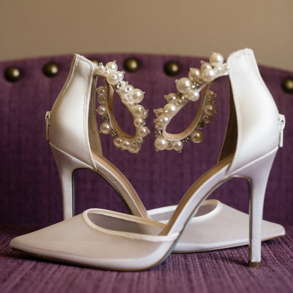 Betsey Johnson Pearl Heels